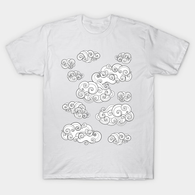 Noncolored Fairytale Weather Forecast Print T-Shirt by lissantee